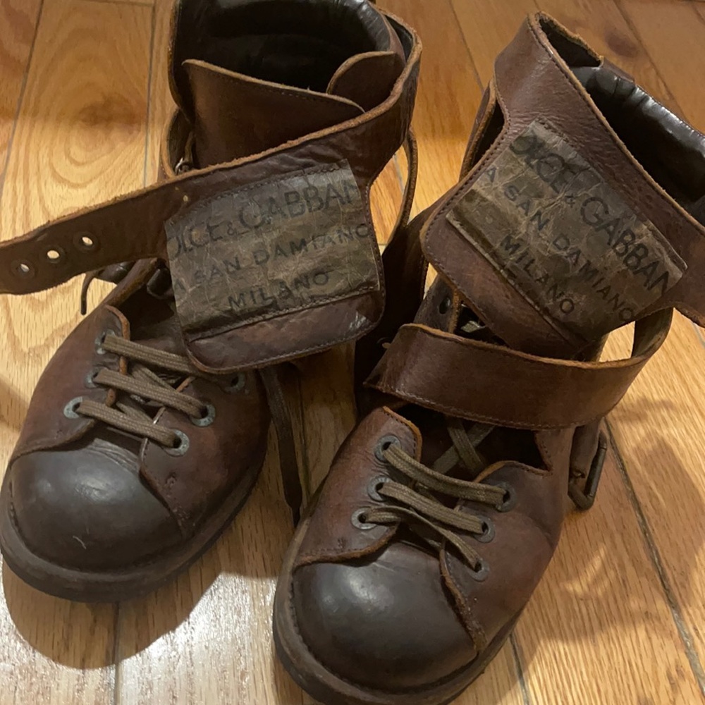 Dolce and Gabbana  construction boots